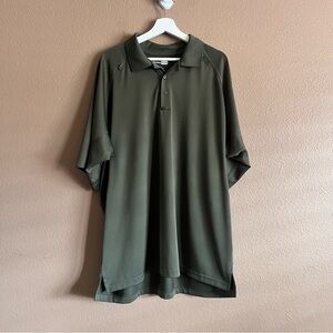 CornerStone Men's Olive Green Polo Shirt Size 2XL